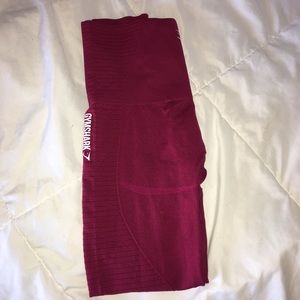 Size S Red Gymshark Leggings